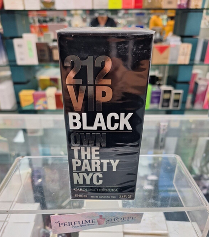 212 VIP Black Own The Party NYC Carolina Hererra Eau de Parfum 3.4 fl oz/100 ml