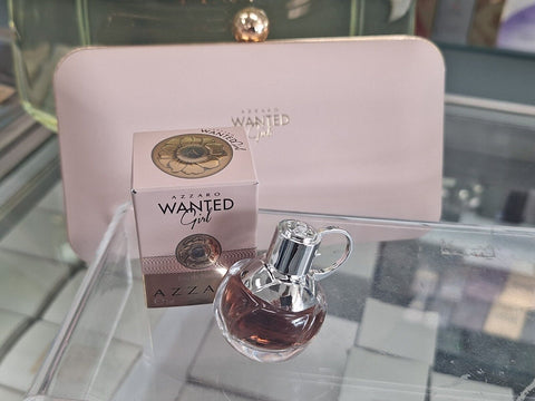 Azzaro 2 PC Wanted Girl Pink Blush Hard Shell Clutch + Miniature Wanted Girl EDP