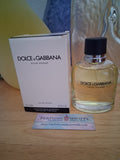 DOLCE & GABBANA POUR HOMME 4.2 oz. Tester package