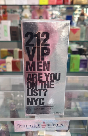 212 VIP Men Are You on the LIst? NYC by Carolina Herrera Eau de Toilette 3.4 oz