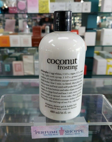 Philosophy Coconut Frosting Shampoo Shower Gel Bubble Bath 16 fl oz 480 ml