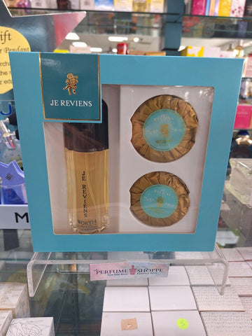 Je Reviens 3 PC Gift by Worth Eau de Toilette 1.7 fl oz/100 ml +2  Perfumed Soap