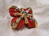 Joan Rivers Interchangeable Brooch Flower Rare Collectible Costume Jewelry