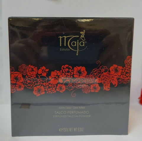 Maja Powder Box Maja Perfumed Body Talcum Powder Classic Edition with Powder Puff 5.3 ...
