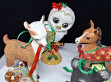 Danbury Mint 12 Baby Farm Animal Christmas Ornaments