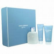 Dolce and Gabbana Light Blue 3pc Gift Set for Men